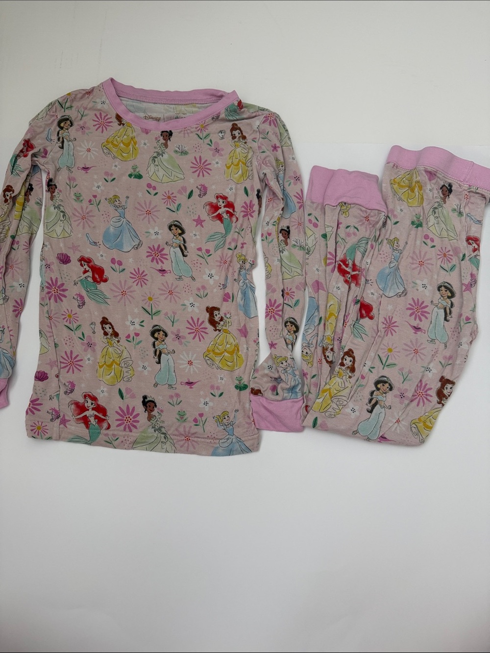 Little Sleepies x Disney Pink Princess Character Pajama Set